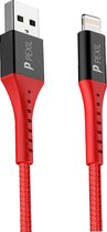 PEXIL Apple Lightning kabel MFI 1M - Rood