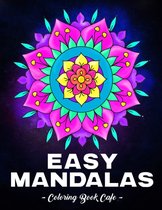 Easy Mandalas Coloring book - Coloring Book Cafe