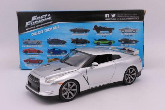 Modèle Fast & Furious – Nissan GT-R R35 2009 De Brian – Échelle 1:18 – Bleu – Die-cast Par JADA