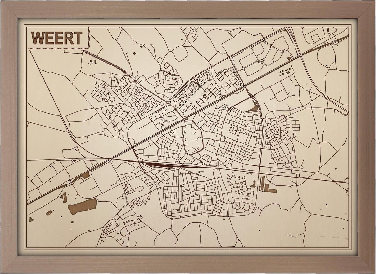 Decoratief Beeld - Houten Van Weert - Hout - Bekroned - Bruin - 21 X 30 Cm