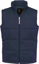 B&C Heren Volledige Ritssluiting Waterdichte Bodywarmer/Gilet (Marine)