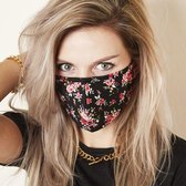 Fashion mondmasker bloemen wasbaar - herbruikbaar