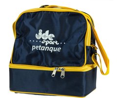 JDC Petanque bouletas groot Marineblauw-Geel