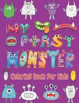 My First Monster Coloring Book For Kids