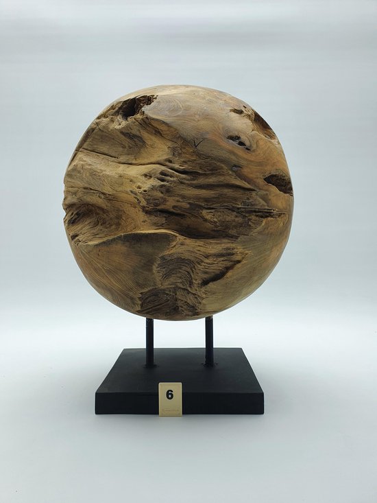 Sphère en bois de teck