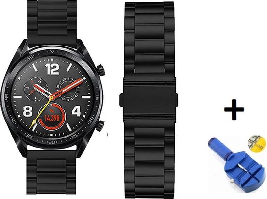 Luxe Metalen Armband Geschikt Voor Huawei Watch GT 2 Pro Horloge Bandje -  Schakel... | bol.com