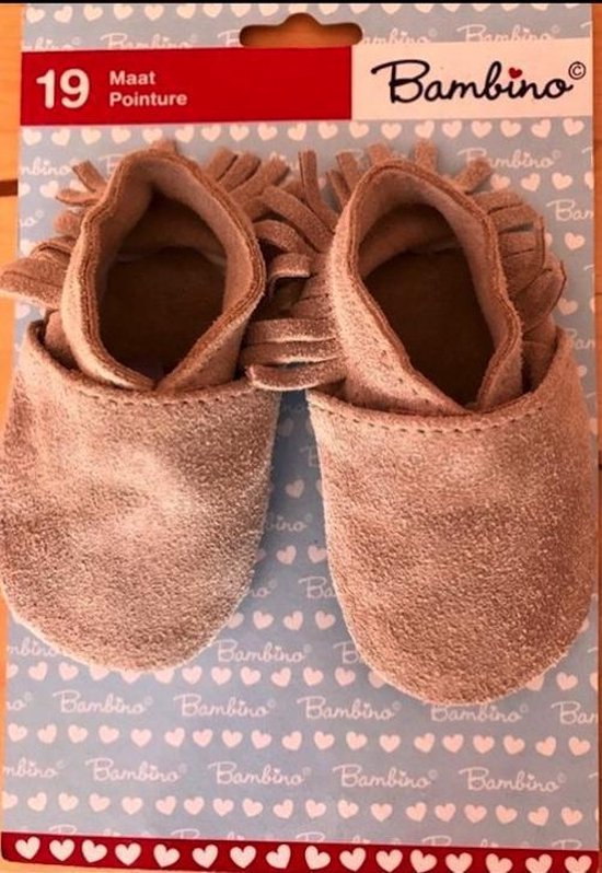 Chaussons/chaussures Chaussons de bébé en daim à franges taille 19 | bol.com