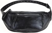 Nicole Brown Waist bag noir, éco-cuir 13 x 30 cm - Sac de taille - Sac de taille femme