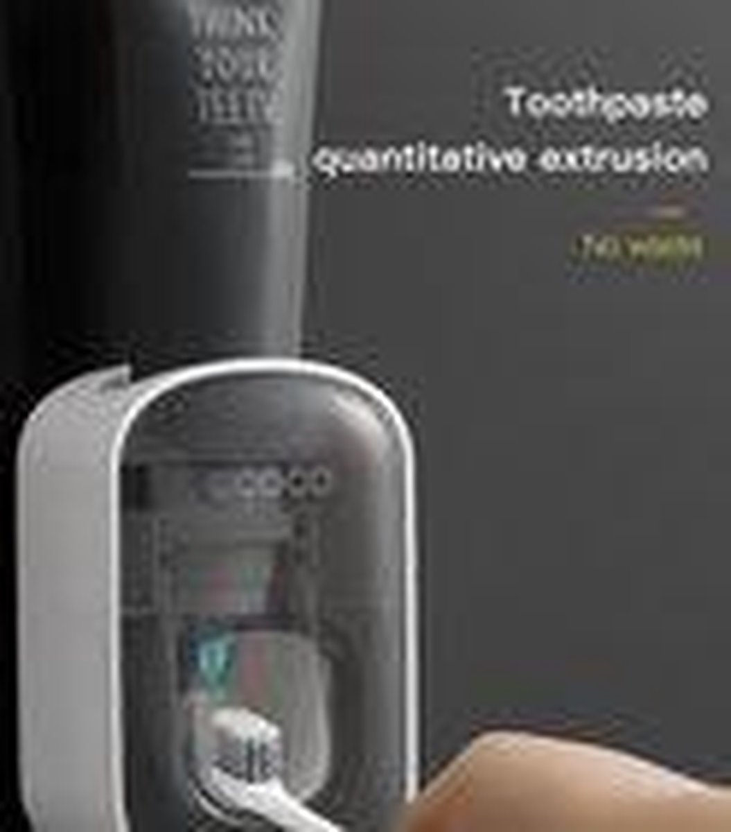 Grijs Premium Automatische Ecoco Tandpasta Dispenser / Toothpaste Dispenser / Met Tandpasta Houder / Tandpasta Knijper
