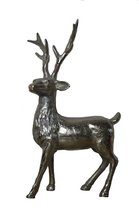 Decoratief hert - Alu. Raw Nickle - 23x12x36 cm