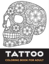 Tattoo coloring book for adult