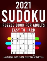 2021 Sudoku Puzzle Book For Adults