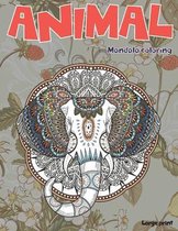 Mandala Coloring Large Print - Animal