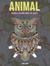 Mandala Coloring Books for Adults Large Print - Animal