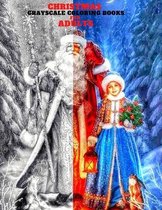 Christmas grayscale coloring books for adults