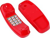 Téléphone en plastique rouge