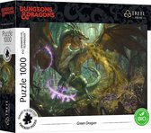 Trefl - Puzzles - "1000 UFT" - The Green Dragon_FSC Mix 70% / Hasbro Dungeons & Dragons FSC Mix 70%