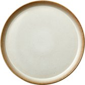 Bitz® 11279 - 6 pièces Assiettes plates plates en faïence 27 cm - Crème