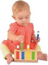 Speelgoed - Pop-Up Houten Speelgoed voor Baby's - Kleurrijk en Educatief - Oog-hand coördinatie