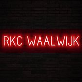 RKC WAALWIJK - Lichtreclame Neon LED bord verlicht | SpellBrite | 116,45 x 16 cm | 6 Dimstanden - 8 Lichtanimaties | Reclamebord neon verlichting