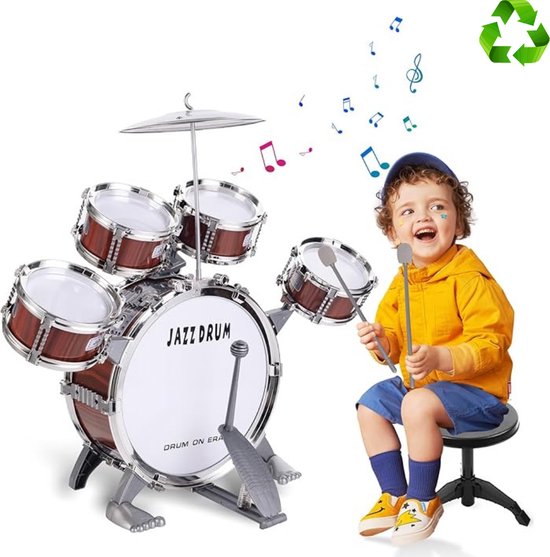 Jouet De Tambour Ensemble De Batterie Pour Enfants Jouet D'instrument De  Musique éducatif Pour Les Enfants De Plus De 3 Ans 