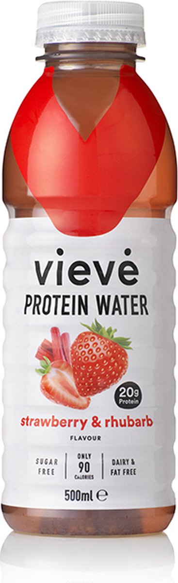 Vieve Proteine water 6-pack Aardbei & Rabarber