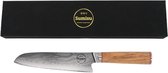 Sumisu Knives - Japans keukenmes - Santokumes Wood Collection - 100% Damascus staal - Geleverd in luxe geschenkdoos - Cadeau