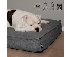 Huggles Hondenkussen Phenix - Design Hondenbed - Comfortabel Luxe - 120cm - XL - Grijs