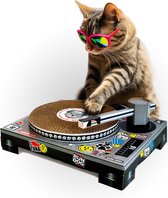 Suck UK Kat Krabben Huisdier Speelgoed Kartonnen Patenspeler & DJ-Mixer