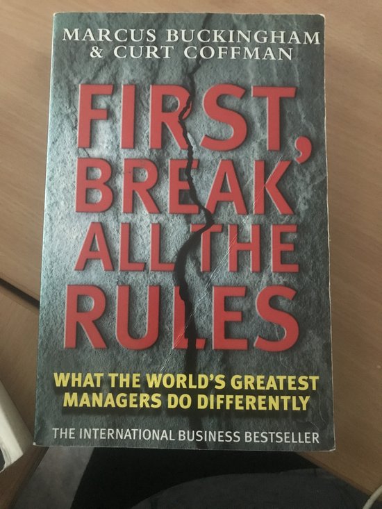 First, Break All the Rules - cover