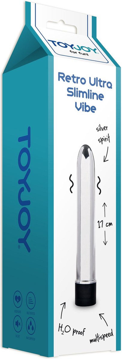 Goedkoopste Toy Joy - Classics-Retro Ultra Slimline Vibe Silver-Vibrator