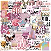Girl Boss Quote Stickers 50 Stuks | Meiden Stickers | Motivatie Stickers | Quotes | Teksten | Laptop Stickers | Stickers Kinderen en Volwassenen | Stickervellen | Plakstickers | Koffer Stickers | Stickers Bullet Journal en Planner