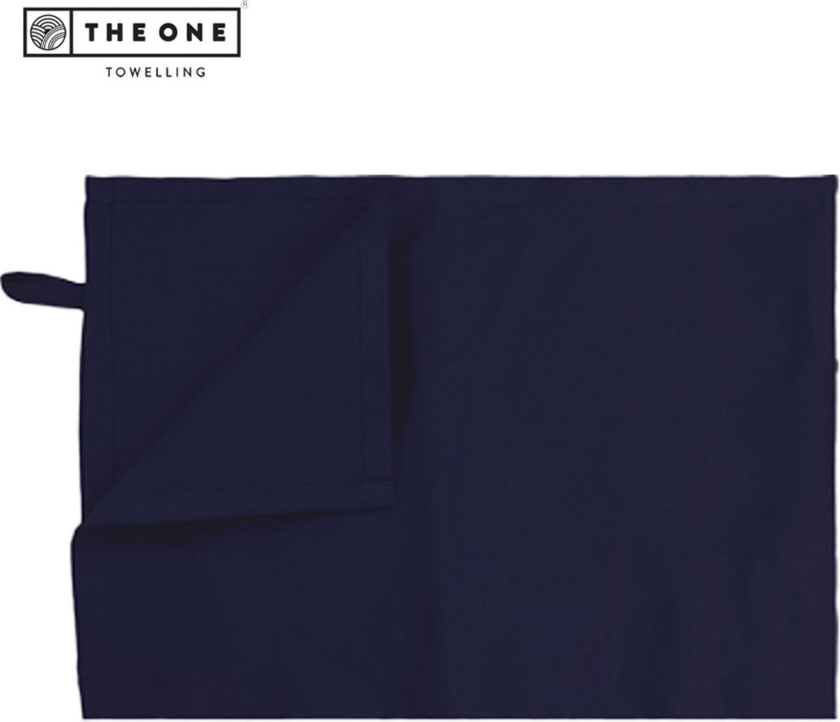 The One Towelling Theedoek - Droogdoek - Hoge vochtopname - 185 gr/m2 - Katoen - 50 x 70 cm - Navy