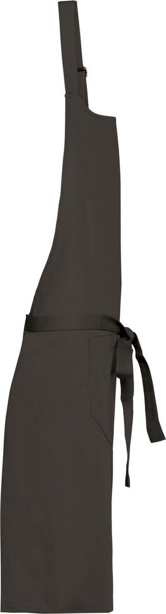 Schort/Tuniek/Werkblouse Unisex One Size Kariban Dark Grey 100% Katoen