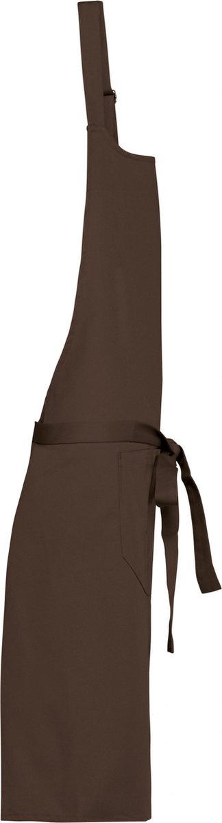 Schort/Tuniek/Werkblouse Unisex One Size Kariban Chocolate 100% Katoen