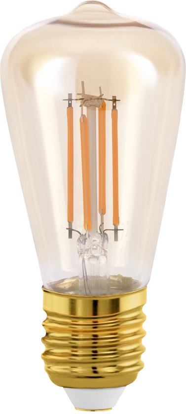 EGLO LED Lamp - Ø 4,8 cm - E27 - Amberkleurig