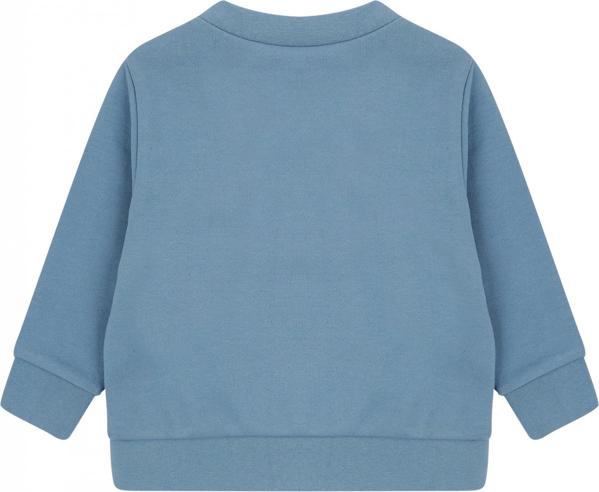 Sweatshirt Kind 6/12M Larkwood Ronde hals Lange mouw Stone blue 60% Katoen, 40%