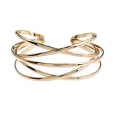 Marama - armband Arame Goud - damesarmband - metaal met gold plating - lood en nikkelvrij
