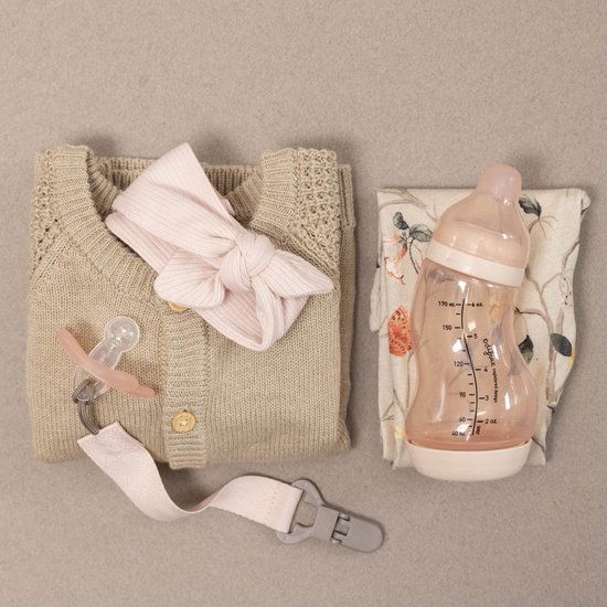 Difrax Fopspeen - Natural - 0/6 maanden - Siliconen - White/Pink - 2 Stuks van Difrax — afbeelding 5