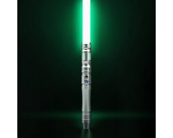 Premium Lightsaber “Acolyte” - KenJo Sabers - Oplaadbaar Lichtzwaard - Light Saber Replica - Zilverkleurig Alluminium Handvat - Alle Kleuren 12 Watt (RGB) - 10 Geluidstypes