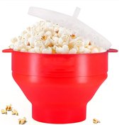 Livano Popcornmakers - Popcornpan - Popcorn Machine - Mini Popcorn Machine - Rood