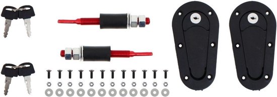 H-Gear plus Flush hood lock/motorkapsluiting Met Slot (universeel) - H-Gear