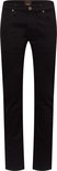 Zwarte Lee jeans met ritssluiting en rechte pasvorm.