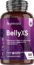 BellyXS capsules - 180 capsules voor 3 maanden voorraad - Verrijkt met Niacine, Koper en Groene Thee extract - Natuurlijk alternatief voor Fatburners, Fatburner poeder en Afslankpillen - van WeightWorld