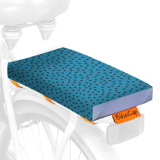 Foto: Fietskussen petrol dotty