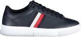 Tommy Hilfiger - Heren Sneakers Supercup Leather - Blauw - Maat 43