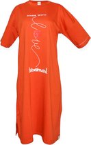 Ibramani Made With Love T-Shirt Oranje - Dames T-shirt Jurk Oranje - Zomer T-Shirt - Oversized T-Shirt - Premium Katoen - Dames Kleding