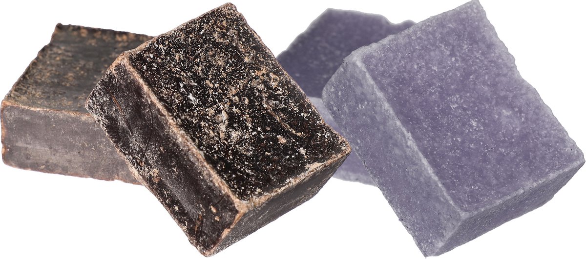 Ideas4seasons Amberblokjes/geurblokjes - lavendel en ylang ylang - 6x stuks - huisparfum
