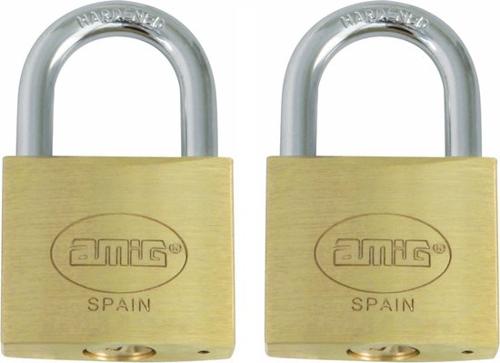 Master Lock 4150 sleutelhangslot van messing, goud, 6,8 x 5 x 1,4 cm