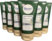 Bioré Daily Detox Peeling 6 x 125 ml Voordeelverpakking
